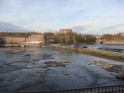 Vue depuis l'autre rive, après passage sur le pont Saint-Pierre. La Garonne est au plus bas ...