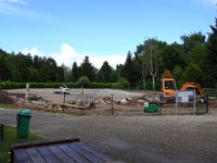 Le plan d'eau est en pleine réfection.