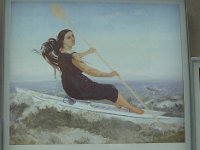 ... ou même La femme au podoscaphe (sorte de petit canoé double), étonnament moderne.