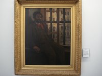 Autoportrait à Sainte-Pélagie (vers 1872). Durant ses six mois de prison pour avoir participé à la Commune.