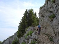 Montée vers le col ...