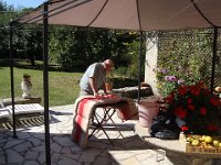 Le samedi, petit voyage jusqu'à Viarmes, où le tonton sort un vieux matelas ...