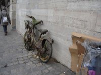 On trouve de tout dans la Seine. Ce pauvre Vélib a bien souffert.