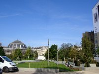 Le jardin Nelson Mandela entre les Halles et la Bourse de Commerce est en partie refait.
