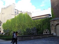 Et pour finir, le petit tour habituel par le jardin de  l'hôtel de Sully et sa rosace incongrue, ...