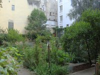 ... derrière une crèche ...