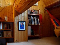 ... et la peinture de sa fille Ankita dans le « grenier des enfants ».