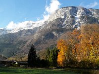 Nous longeons le massif des Aravis ...