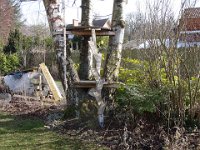 Une échelle rustique mais astucieuse.