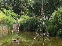 Le héron cendré du jardin Yitzhak Rabin est toujours là (après tout il peut vivre environ 25 ans).