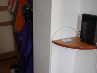 ... plutôt qu'en abimant l'entrée juste refaite à neuf.