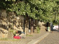 Un écrivain vers le quai Henri IV.