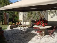 Ici les géraniums se plaisent bien.