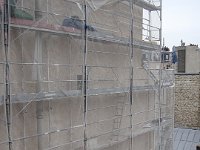 ... et le ravalement de la façade de la cour intérieure est presque terminé.