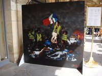 ... y compris celui-ci, pastiche Gilets Jaunes de celui de Delacroix (La Liberté guidant le peuple, 1830).