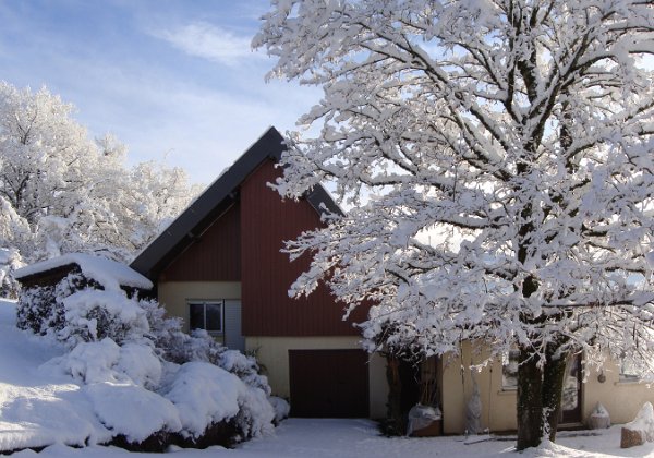 Décembre 2020, à Groisy après la neige