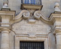 04zoom Avec en gros le nom des généreux mécènes (Pierre Sanchez Abreu et sa sœur Rosalia).