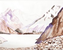 Refuge et lac Refuge et lac