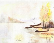 Paysage d'automne Paysage d'automne, rivière